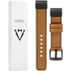 moVear Prestige C1 Leather strap for Garmin QuickFit 26mm (Fenix / Epix / Quatix / Tactix / Enduro - 51mm) Light brown, Light brown stitching [sizes XS-XXL and buckle to choose from]