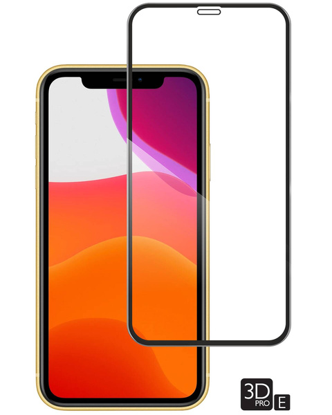 moVear GLASS mSHIELD 3D PRO-E für Apple iPhone 11 / Xr (6.1") (Handyhülle freundlich)