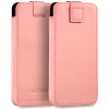 moVear pocketCase C+ Einschubtasche aus Leder für Samsung rozmiar M (ok 151 x 73 x 9mm) | Nappaleder (Rosa)