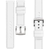 moVear Prestige C1 22mm White Leather strap for Huawei Watch 5 4 3 2 1 - GT / Pro / Ultimate (48/46mm) | White stitching [sizes XS-XXL and buckle to choose from]