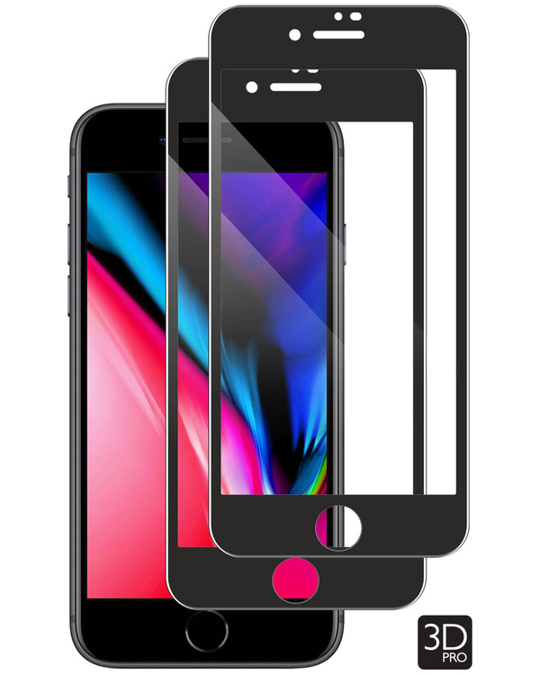 2 pcs. | moVear GLASS mSHIELD 3D PRO for Apple iPhone 8 Plus / 7 Plus (5.5") (full screen protection)