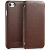 moVear flipSide S Leather slim case for Apple iPhone SE (2022 / 2020) / 8 / 7 (4.7") | Nappa leather (Dark brown)