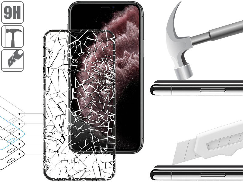 moVear GLASS mSHIELD 3D PRO MATT für Apple iPhone 11 Pro Max / Xs Max (6.5") | (Antireflex)