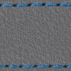 Gurt C1 26mm | Grau / Blau Thread | Lederteile ohne Schnalle