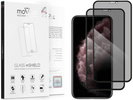 2 Stk. | moVear GLASS mSHIELD 2.5D MAX privacy für Apple iPhone 11 Pro Max / Xs Max (6.5") | (Privatisierung, Handyhülle freundlich)