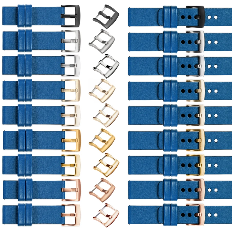 moVear Prestige S1 26mm Uhrenarmband aus Leder | Blau [Größen XS-XXL und Schnalle zur Auswahl]
