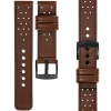 moVear Prestige R2 20mm Dark brown Leather strap for Huawei Watch GT 3 2 1 / Pro (43/42mm) | Dark brown stitching [sizes XS-XXL and buckle to choose from]