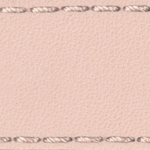 Uhrenarmbandpolster W1 24mm | Fleisch rosa / Nude-Rosa Faden