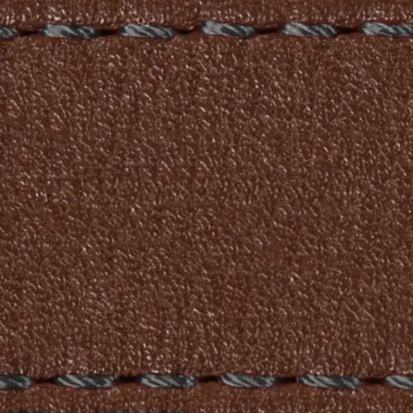 Strap C1 24mm | Dark brown / Graphite thread | Leather parts without buckle