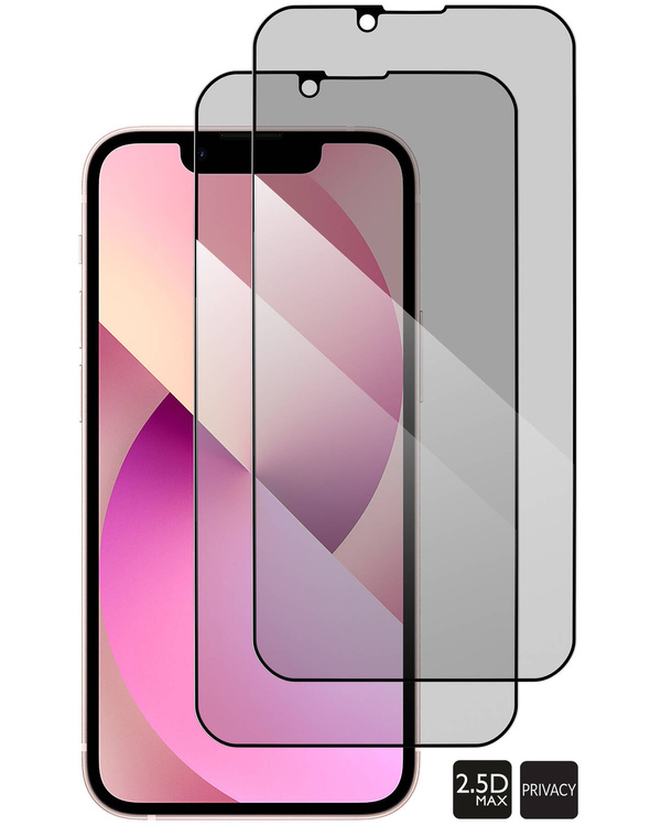 2 Stk. | moVear GLASS mSHIELD 2.5D MAX privacy für Apple iPhone 13 Mini (5.4") | (Privatisierung, Handyhülle freundlich)