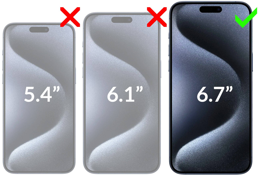 moVear mBOX GLASS mSHIELD 2.5D MAX MATT for Apple iPhone 15 Pro Max (6.7") (case friendly, Anti-reflective, with Applicator)