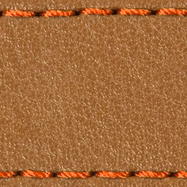 Strap C1 20mm | Light brown / Dark Orange thread | Leather parts without buckle