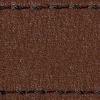 Strap C1 21mm | Dark brown / Black thread | Leather parts without buckle