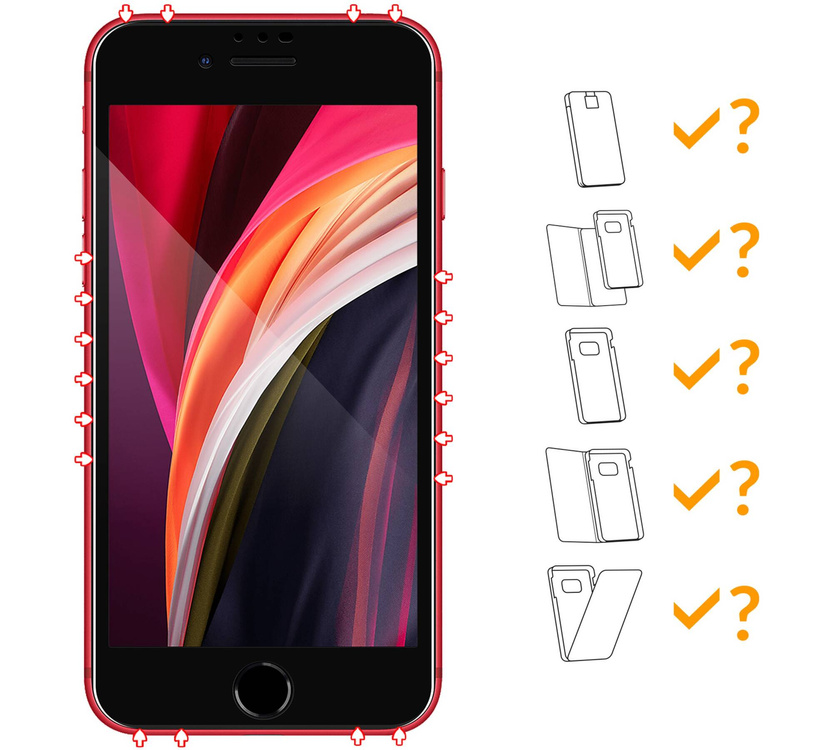 2 pcs. | moVear GLASS mSHIELD 3D PRO MATT for Apple iPhone 6 / 6s (4.7") | (Anti-reflective)