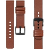 moVear Prestige S1 22mm Lederarmband für Xiaomi Watch S1 / Mi Watch / Amzfit Braun [Schließe nach Wahl]