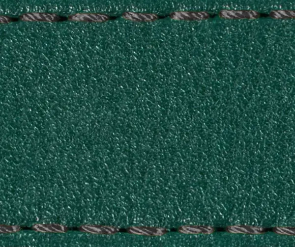 Strap C1 24mm | Bottle green / Graphite thread | Leather parts without buckle
