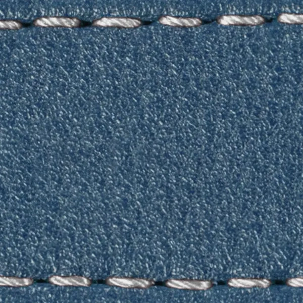 Uhrenarmbandpolster W1 18mm | Blaue Jeans / Silber Faden