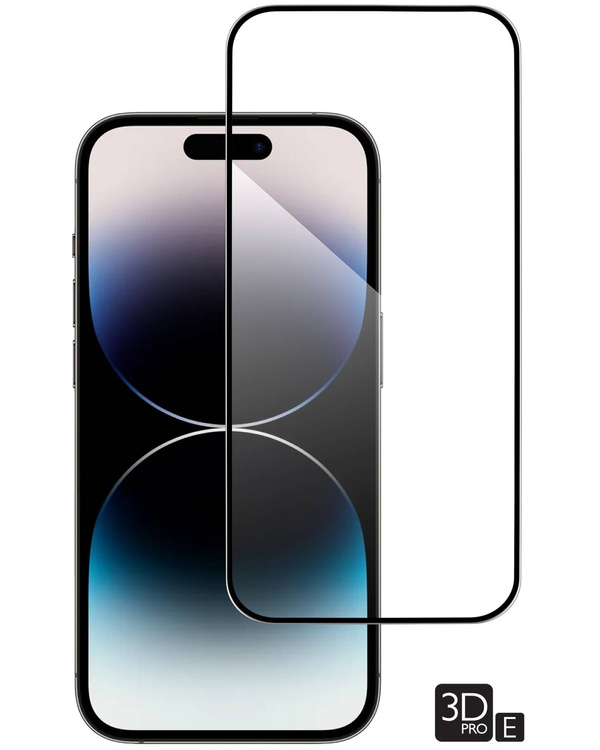 moVear GLASS mSHIELD 3D PRO-E für Apple iPhone 14 Pro (6.1") (Handyhülle freundlich)