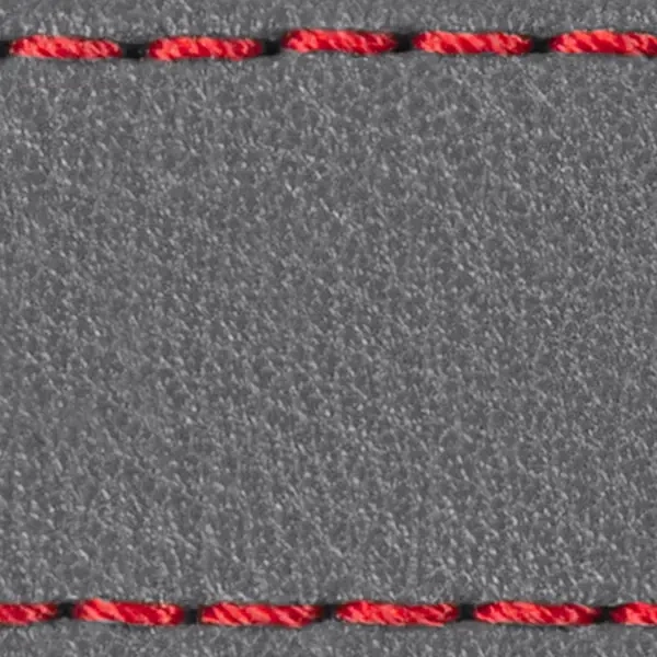 Strap C1 26mm | Gray / Red thread | Leather parts without buckle