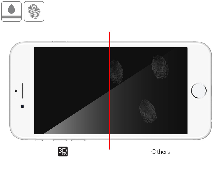 2 Stk. | moVear GLASS mSHIELD 3D PRO für Apple iPhone 6 Plus / 6s Plus (5.5") (Vollbildschutz)