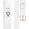 moVear Prestige S1 18mm Leather strap for Garmin Vivoactive 4S, Venu 3S/2S, Vívomove 3S White [sizes XS-XXL and buckle to choose from]