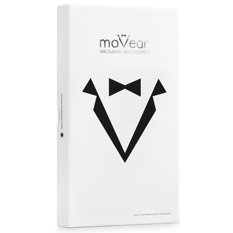 moVear [PRODUCT_MODEL] Lederrückseite für Apple iPhone 14 Pro (6.1") | MagSafe kompatibel, Glattleder (Schwarz)