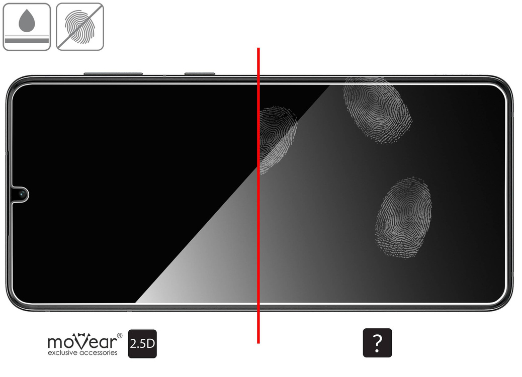 moVear GLASS mSHIELD 2.5D für Samsung Galaxy S21+ (Plus) (6.7") (Handyhülle freundlich)