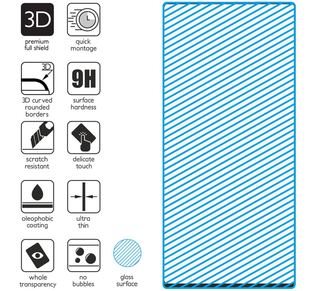 2 Stk. | moVear GLASS mSHIELD 3D für Samsung Galaxy Note 10+ (Plus) (6.8") (Vollbildschutz)