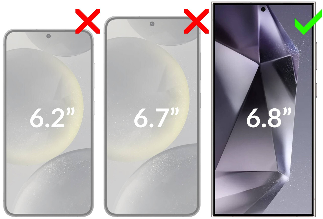 2 Stk. | moVear mBOX GLASS mSHIELD 2.5D für Samsung Galaxy S24 Ultra (6.8") (einfache Installation)