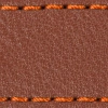 Watch strap pad W1 24mm | Brown / Dark Orange thread