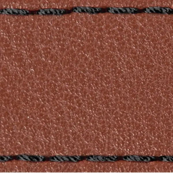 Strap C1 24mm | Brown / Black thread | Leather parts without buckle