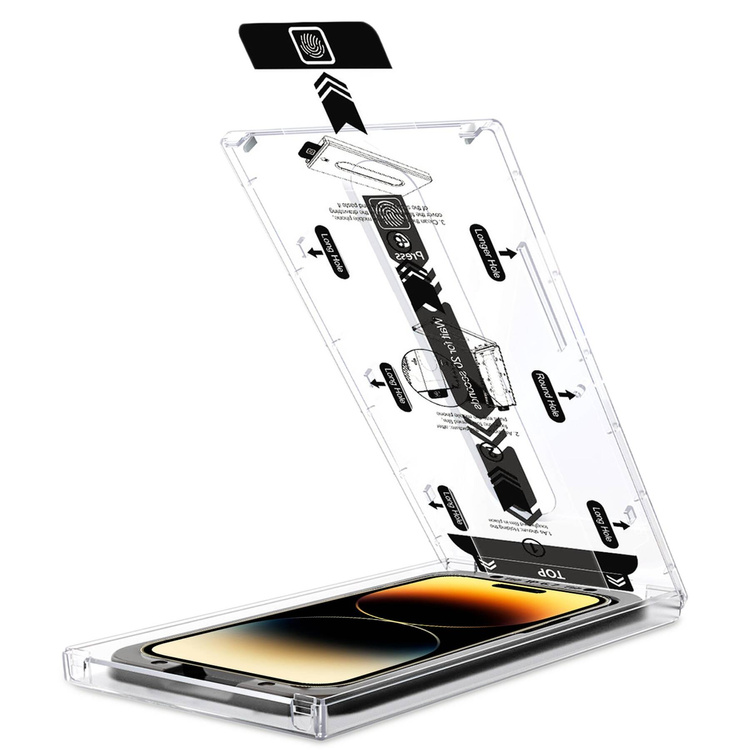 2 pcs. | moVear mBOX GLASS mSHIELD 2.5D MAX privacy for Apple iPhone 14 Pro (6.1") (Anti spy, with Applicator)