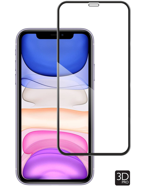 moVear GLASS mSHIELD 3D PRO for Apple iPhone 11 / Xr (6.1") (full screen protection)