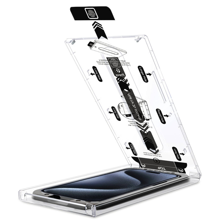 moVear mBOX GLASS mSHIELD 2.5D MAX privacy für Apple iPhone 15 Pro Max (6.7") (Anti-Spionage, mit Applikator)