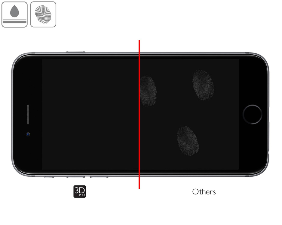 moVear GLASS mSHIELD 3D PRO für Apple iPhone 6 / 6s (4.7") (Vollbildschutz)