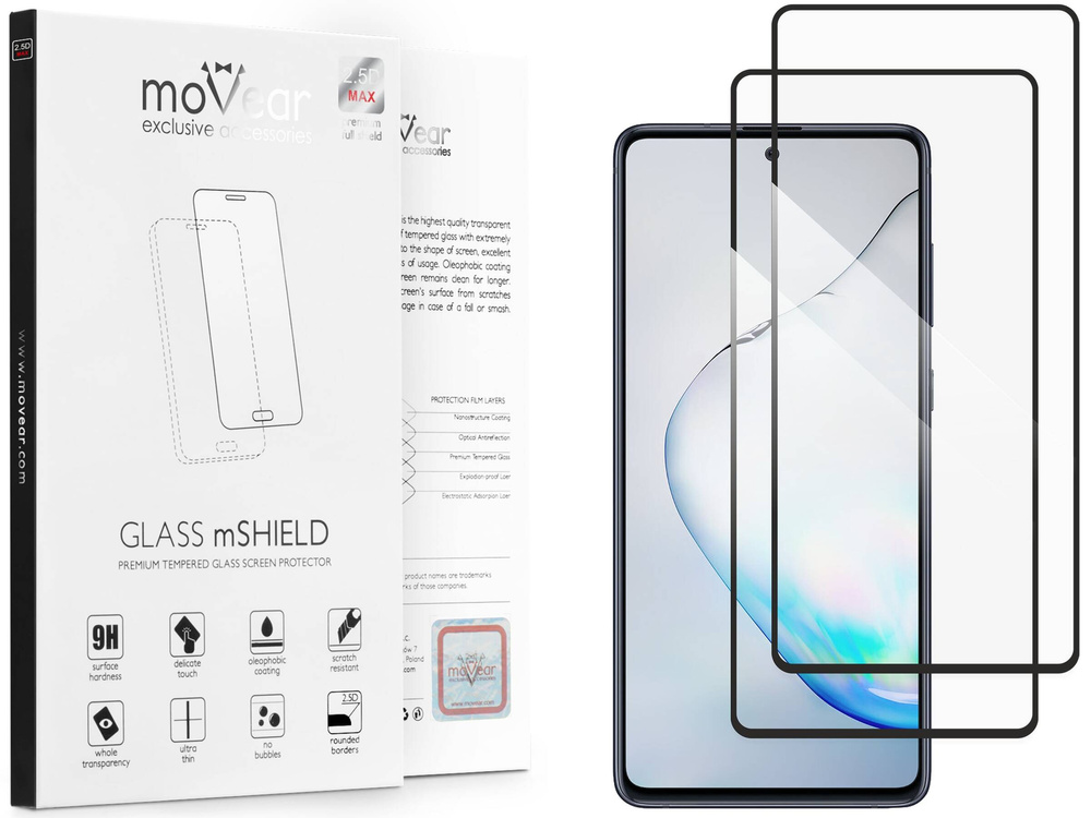 2 Stk. | moVear GLASS mSHIELD 2.5D MAX für Samsung Galaxy Note 20 (6.7") (Handyhülle freundlich)