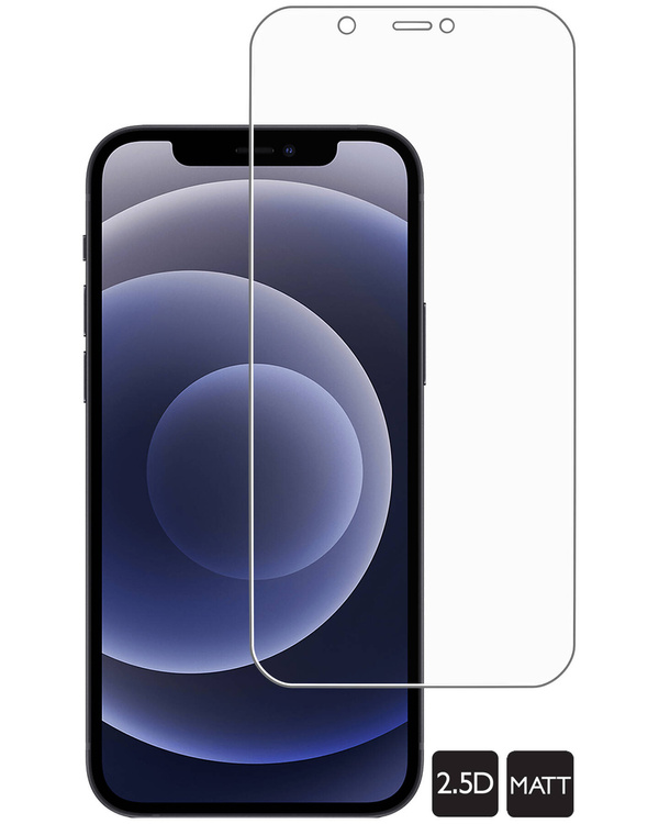 moVear GLASS mSHIELD 2.5D MATT für Apple iPhone 12 Pro / 12 (6.1") | (Antireflex, Handyhülle freundlich)