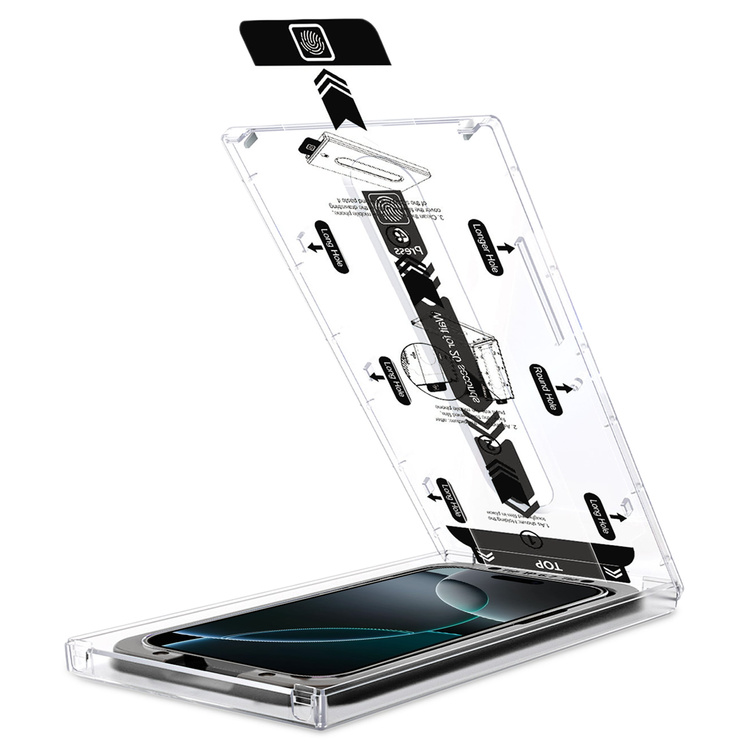 2 pcs. | moVear mBOX GLASS mSHIELD 2.5D MAX privacy for Apple iPhone 17 Pro Max / 16 Pro Max (6.9") (Anti spy, with Applicator)