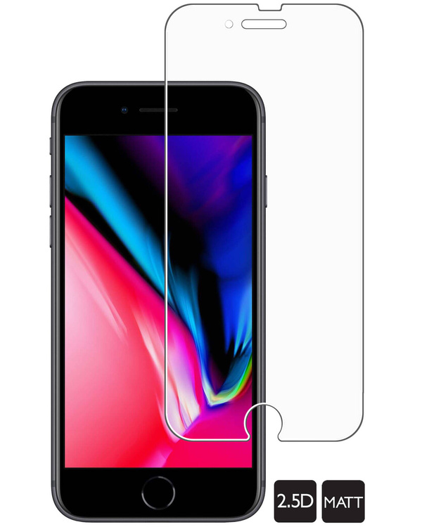 moVear GLASS mSHIELD 2.5D MATT für Apple iPhone 8 Plus / 7 Plus (5.5") | (Antireflex, Handyhülle freundlich)