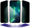 2 Stk. | moVear mBOX GLASS mSHIELD 2.5D MAX privacy für Apple iPhone 16e / 14 / 13 / 13 Pro (6.1") (Anti-Spionage, mit Applikator)