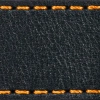 Gurt C1 24mm | Schwarz / Orange Thread | Lederteile ohne Schnalle