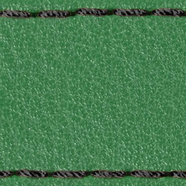 Strap C1 26mm | Green / Black thread | Leather parts without buckle