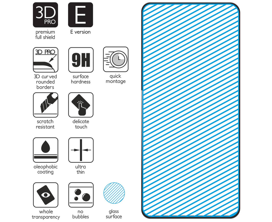 2 Stk. | moVear GLASS mSHIELD 3D PRO-E für Samsung Galaxy A51 (6.5") (Handyhülle freundlich)