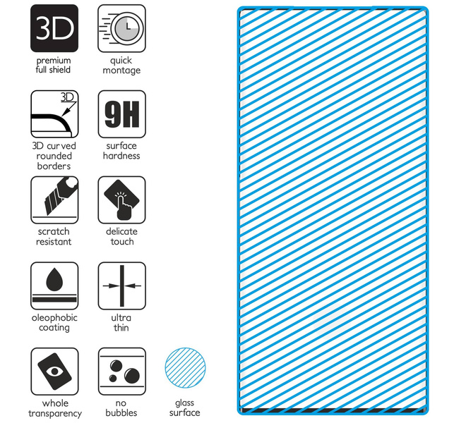 moVear GLASS mSHIELD 3D for Samsung Galaxy Note 20 Ultra (6.9") (full screen protection)