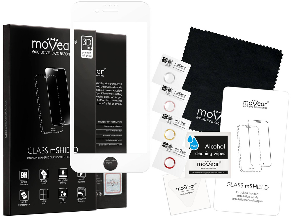 moVear GLASS mSHIELD 3D PRO MATT für Apple iPhone 6 / 6s (4.7") | (Antireflex)