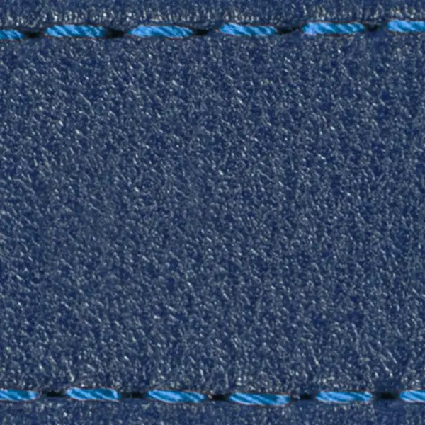 Strap C1 24mm | Navy blue / Blue thread | Leather parts without buckle