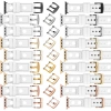 moVear Prestige R1 22mm Weiß Lederarmband für Apple Watch 10 / 9 / 8 / 7 / 6 / 5 / 4 / SE (42/41/40mm) | Weiß Nähte [Größen XS-XXL und Schnalle zur Auswahl]