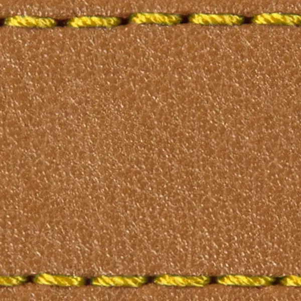 Strap C1 23mm | Light brown / Yellow thread | Leather parts without buckle