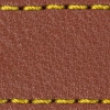 Watch strap pad W1 20mm | Brown / Yellow thread