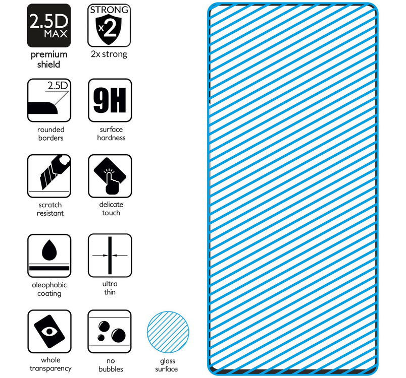 moVear GLASS mSHIELD 2.5D MAX for Samsung Galaxy Note 10 Lite (6.7") (case friendly)